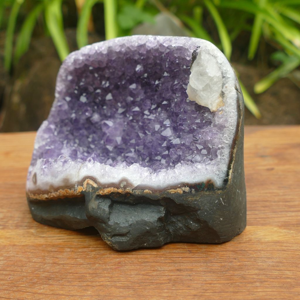 amethyst cluster cut base