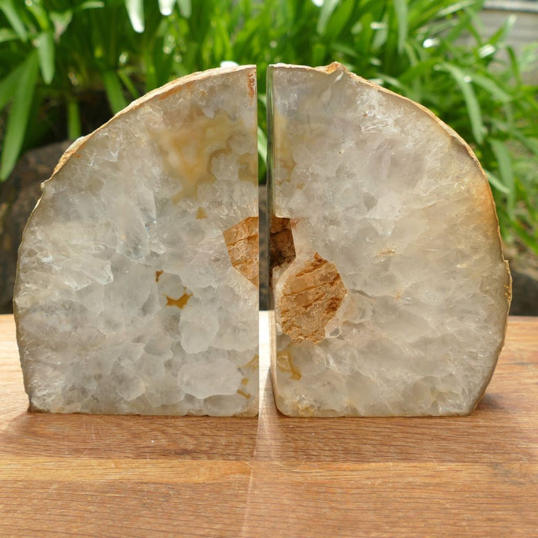 Natural Agate Bookends Australia | Crystal Bookends Pair
