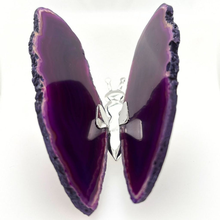 Agate Butterfly Gifts Purple Agatel | Earth Inspired Gifts