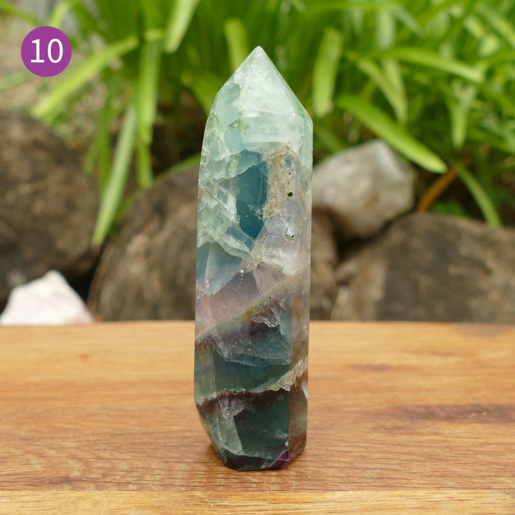 fluorite crystal point