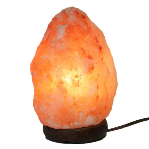 2-3kg Himalayan salt lamp timber base