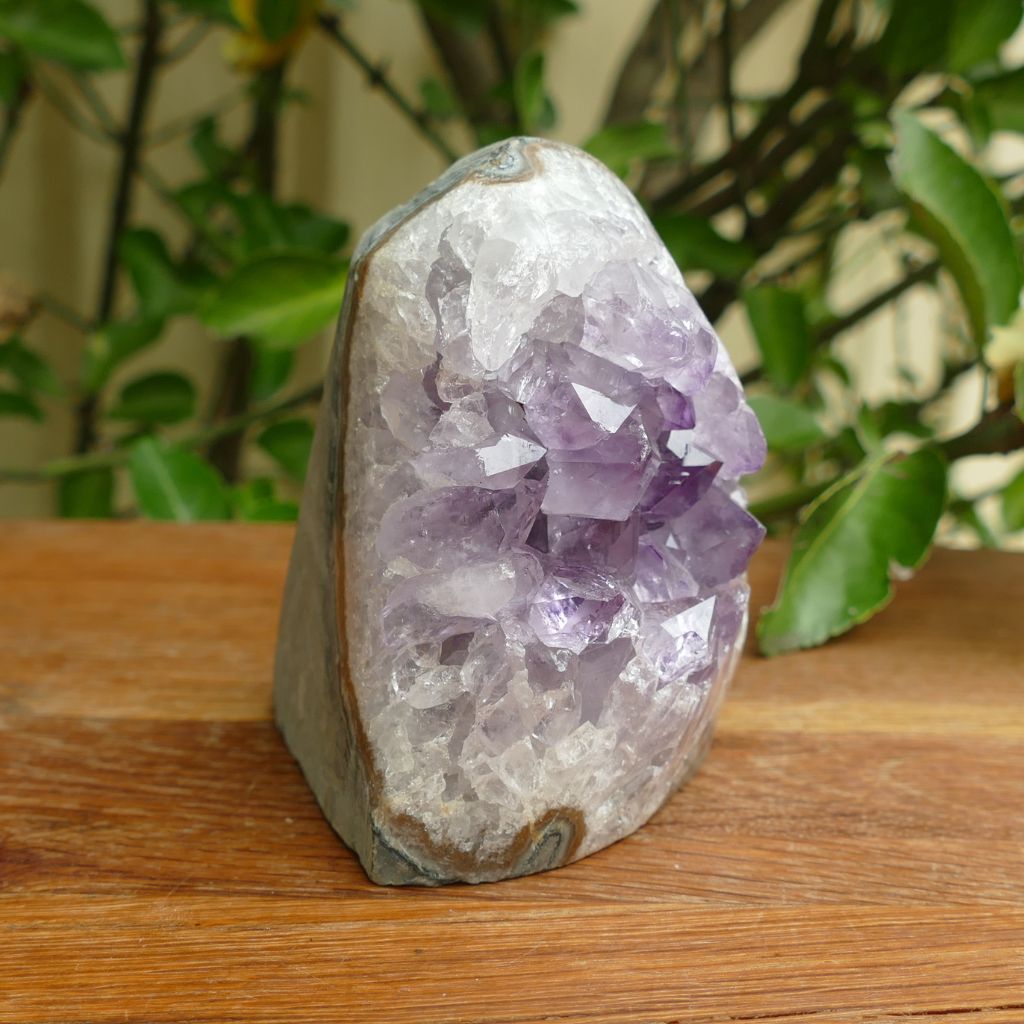amethyst cluster cut base