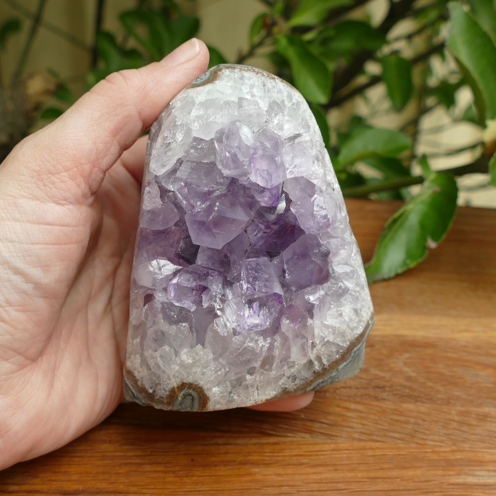 amethyst cluster cut base