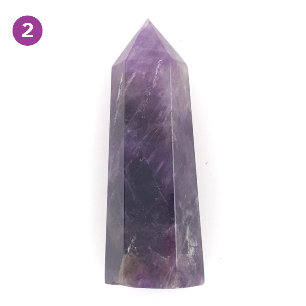 Amethyst Crystal Point Healing Wands for Reiki