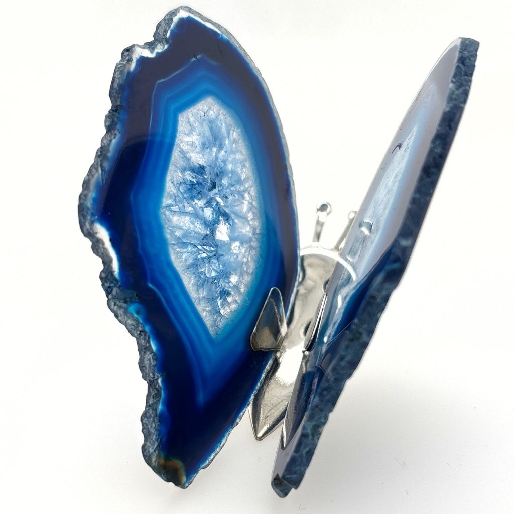 Agate Butterfly Blue Agate | Earth Inspired Gifts