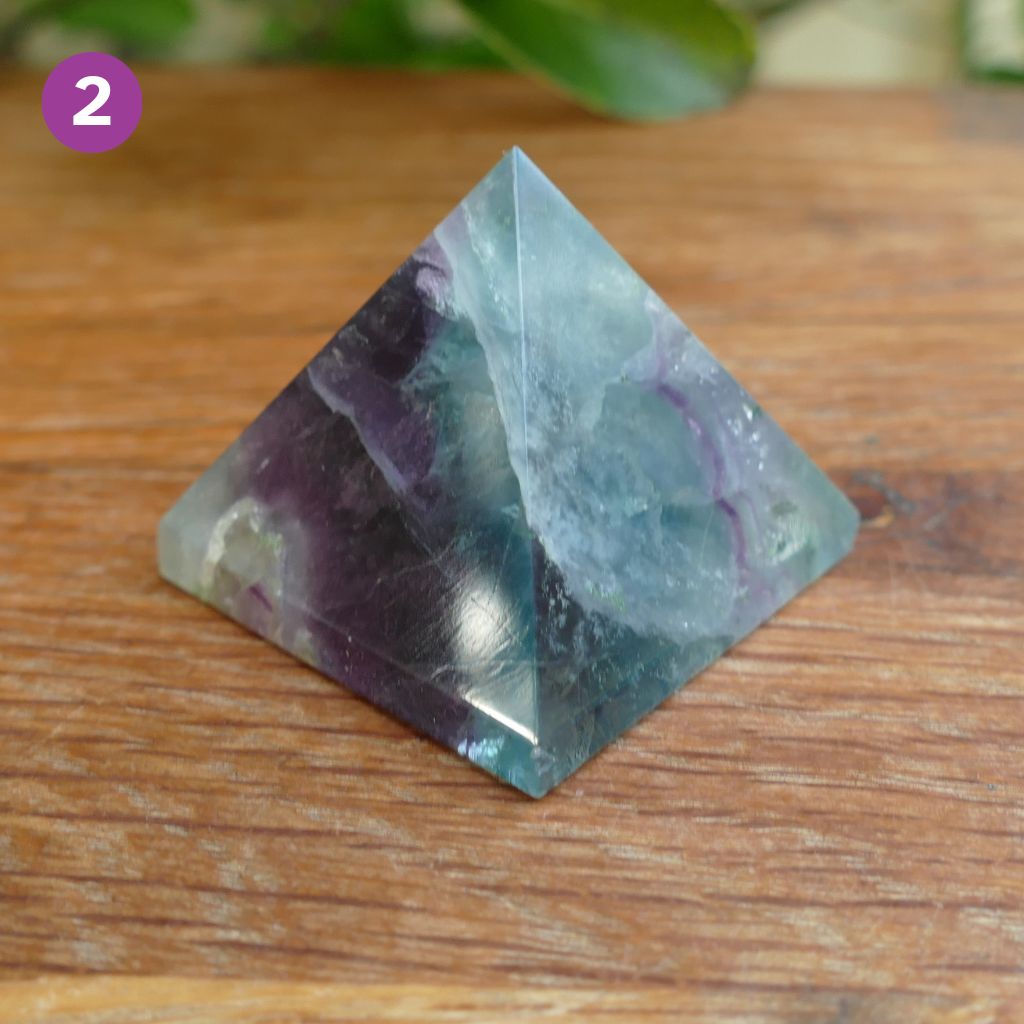 Fluorite Crystal Pyramid