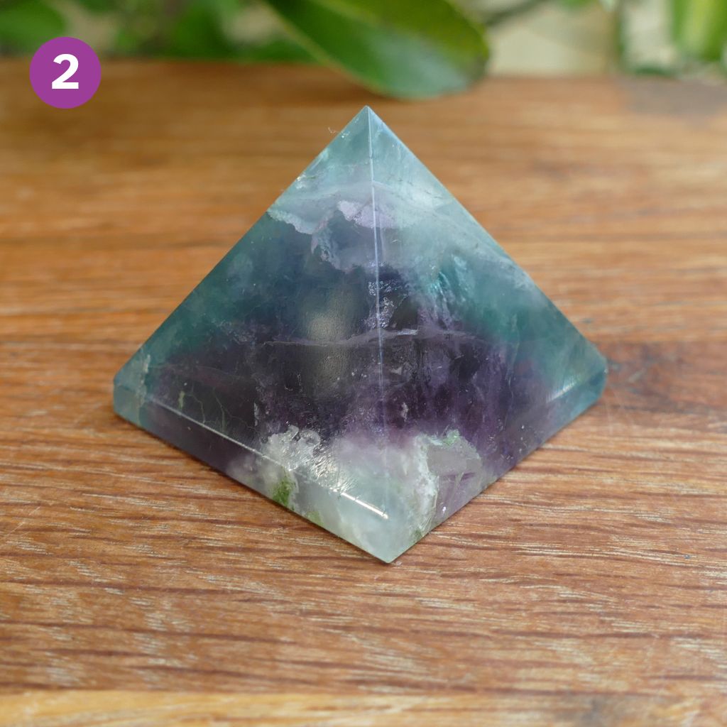 Fluorite Crystal Pyramid