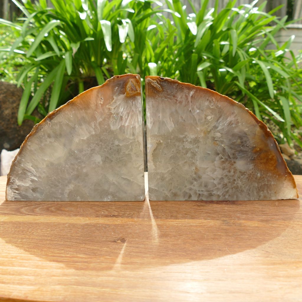 Buy Natural Agate Bookends for Your Shelves
