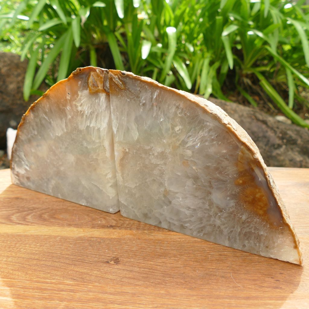Buy Natural Agate Bookends for Your Shelves