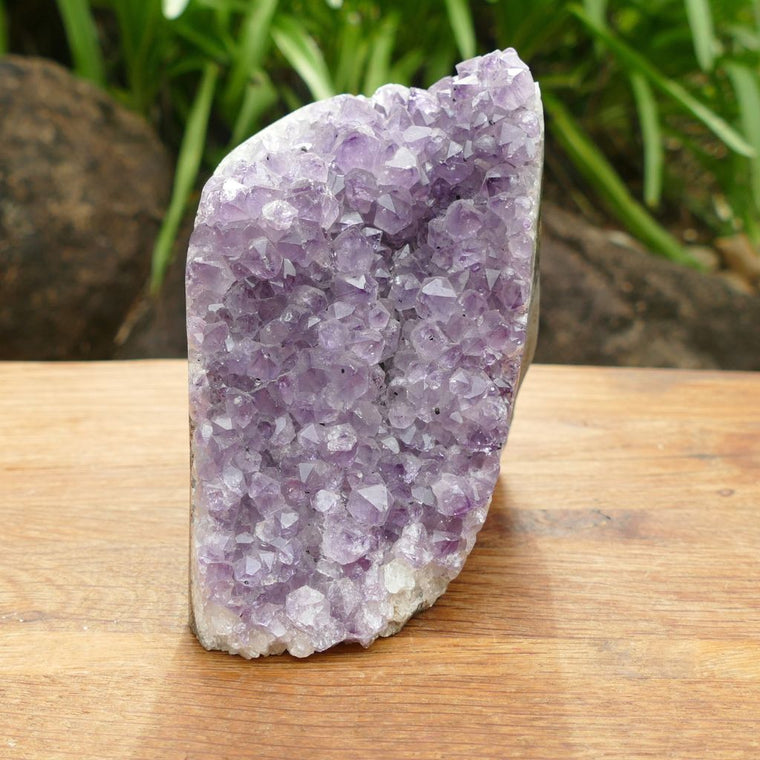 Amethyst Crystal on Cut Base