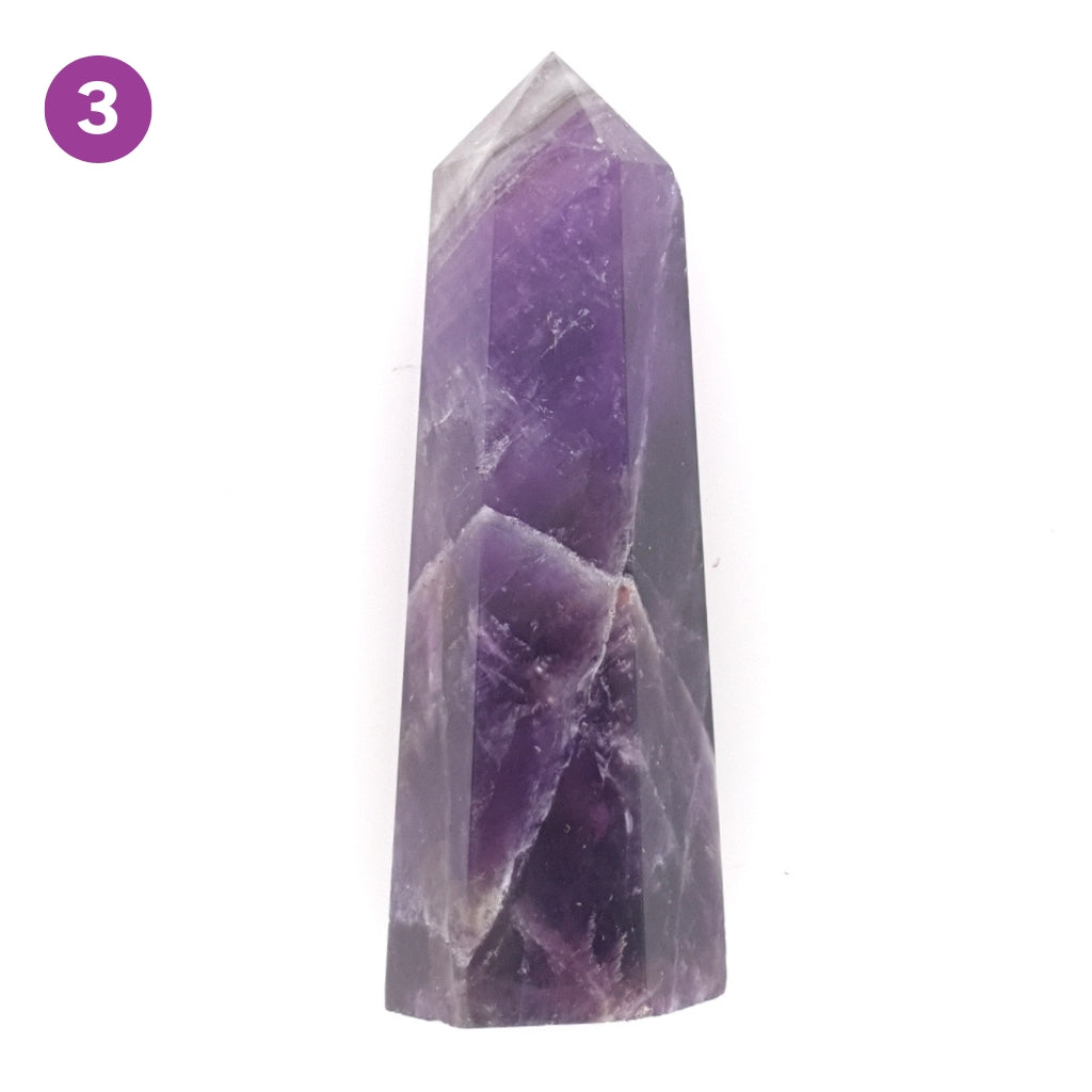 Amethyst Crystal Point Healing Wands for Reiki