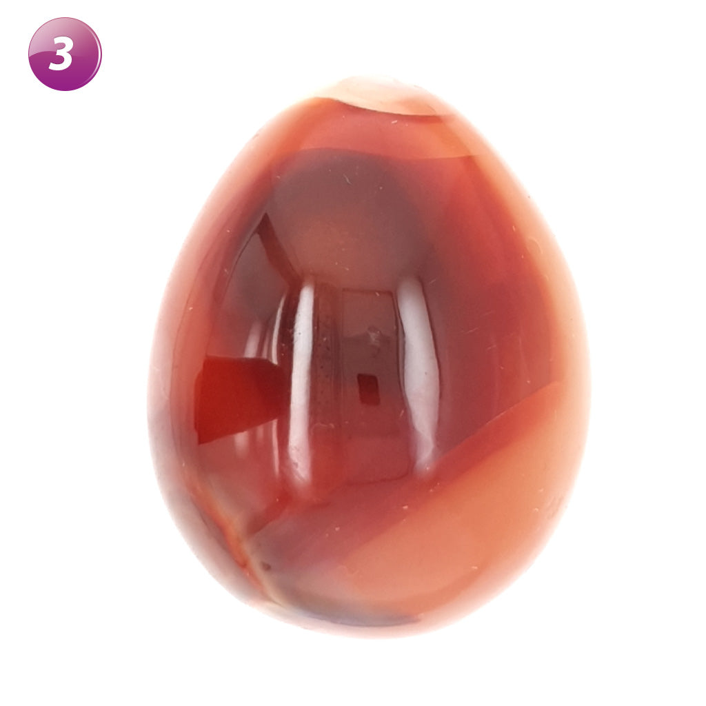 carnelian crystal polished egg