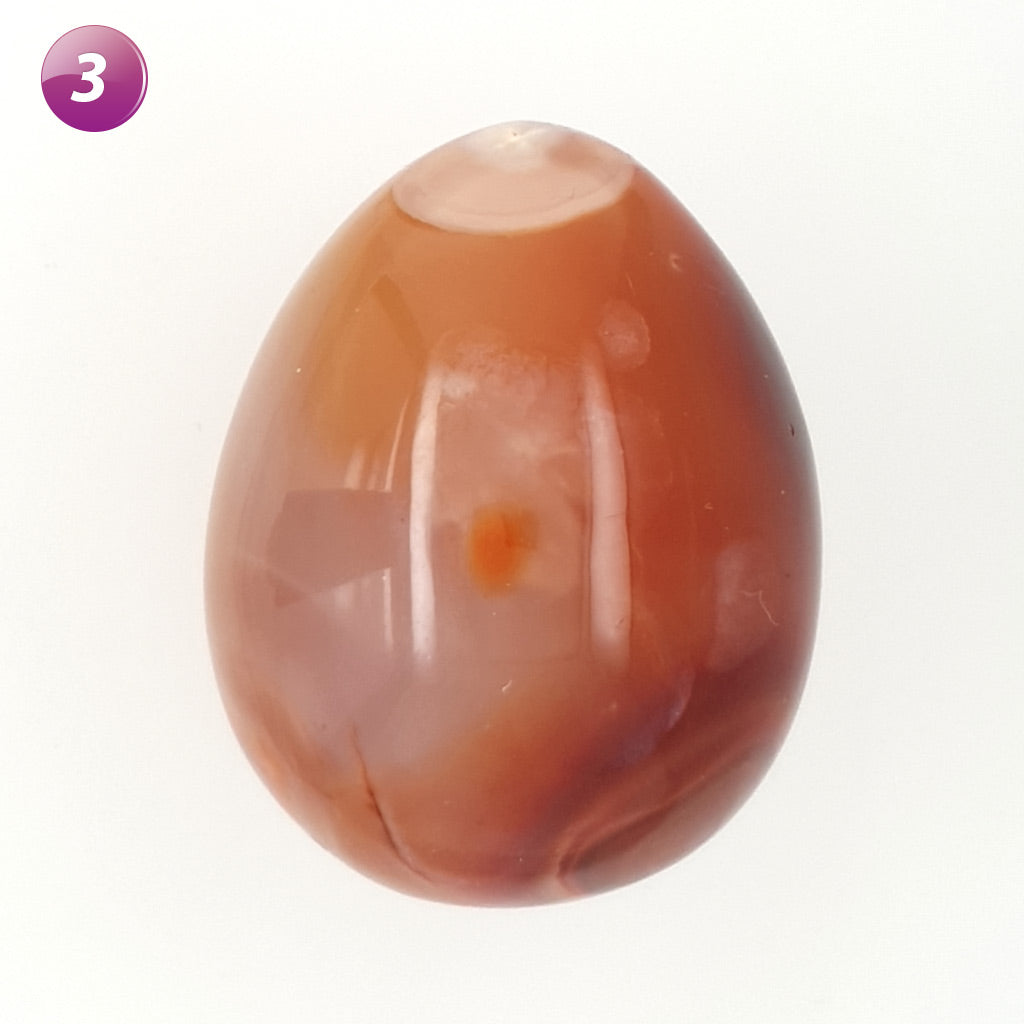 carnelian crystal polished egg