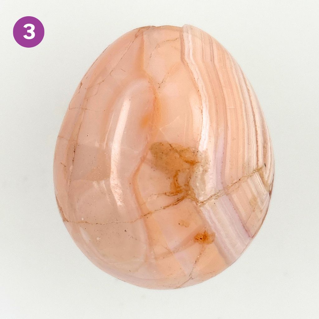 carnelian crystal polished egg