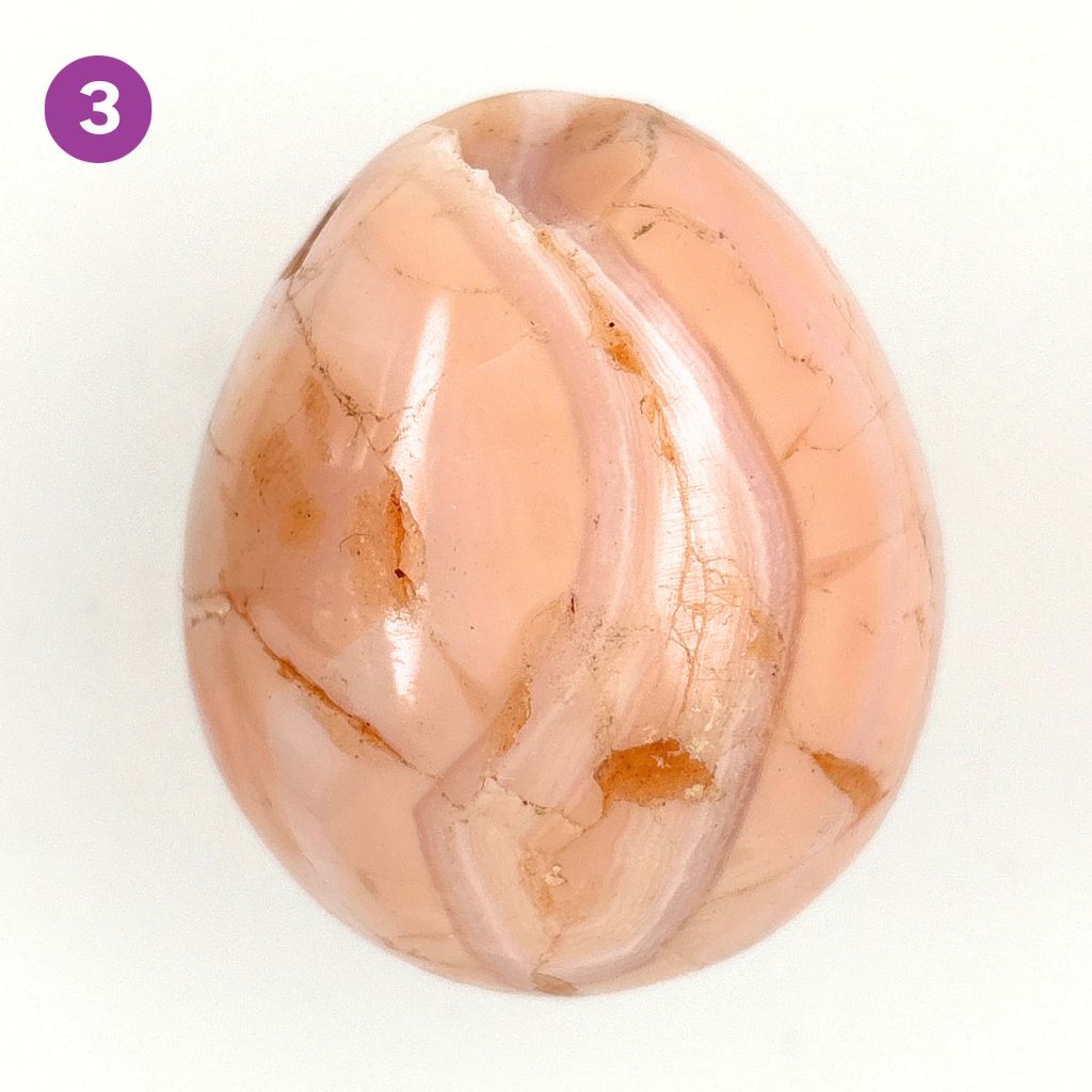 carnelian crystal polished egg