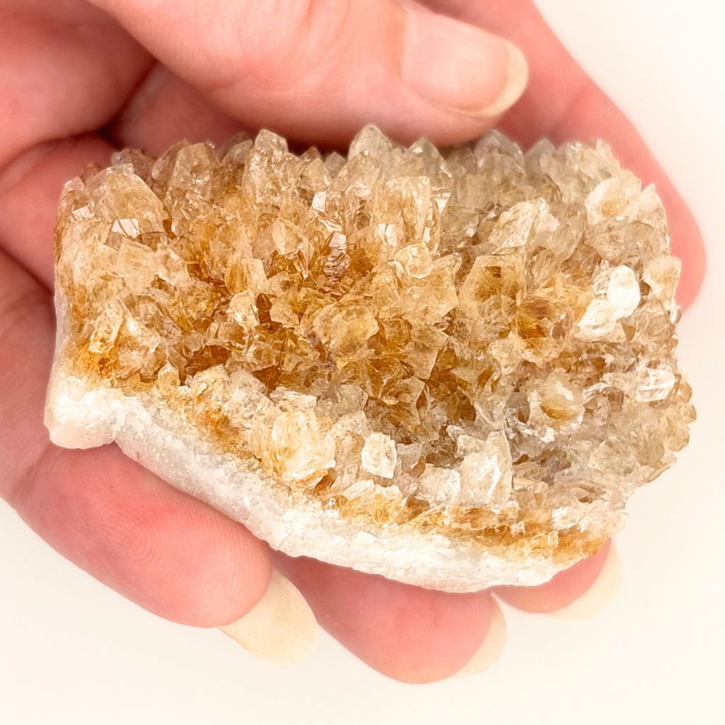citrine crystal cluster