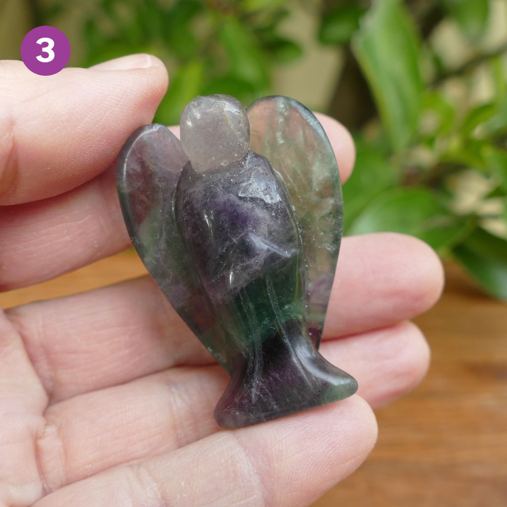fluorite crystal angel