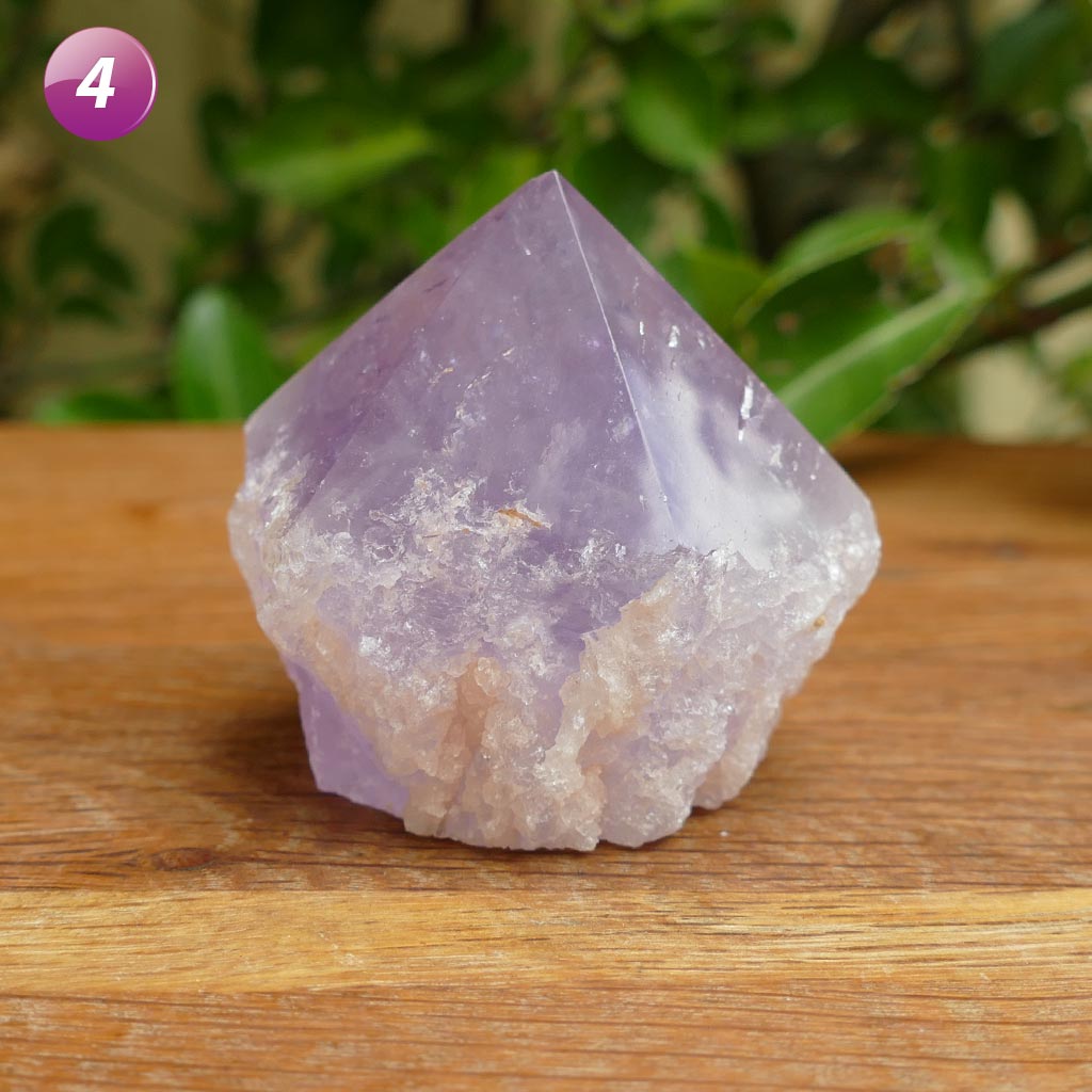 Amethyst Semi Polished Crystal Point for Crystal Healing