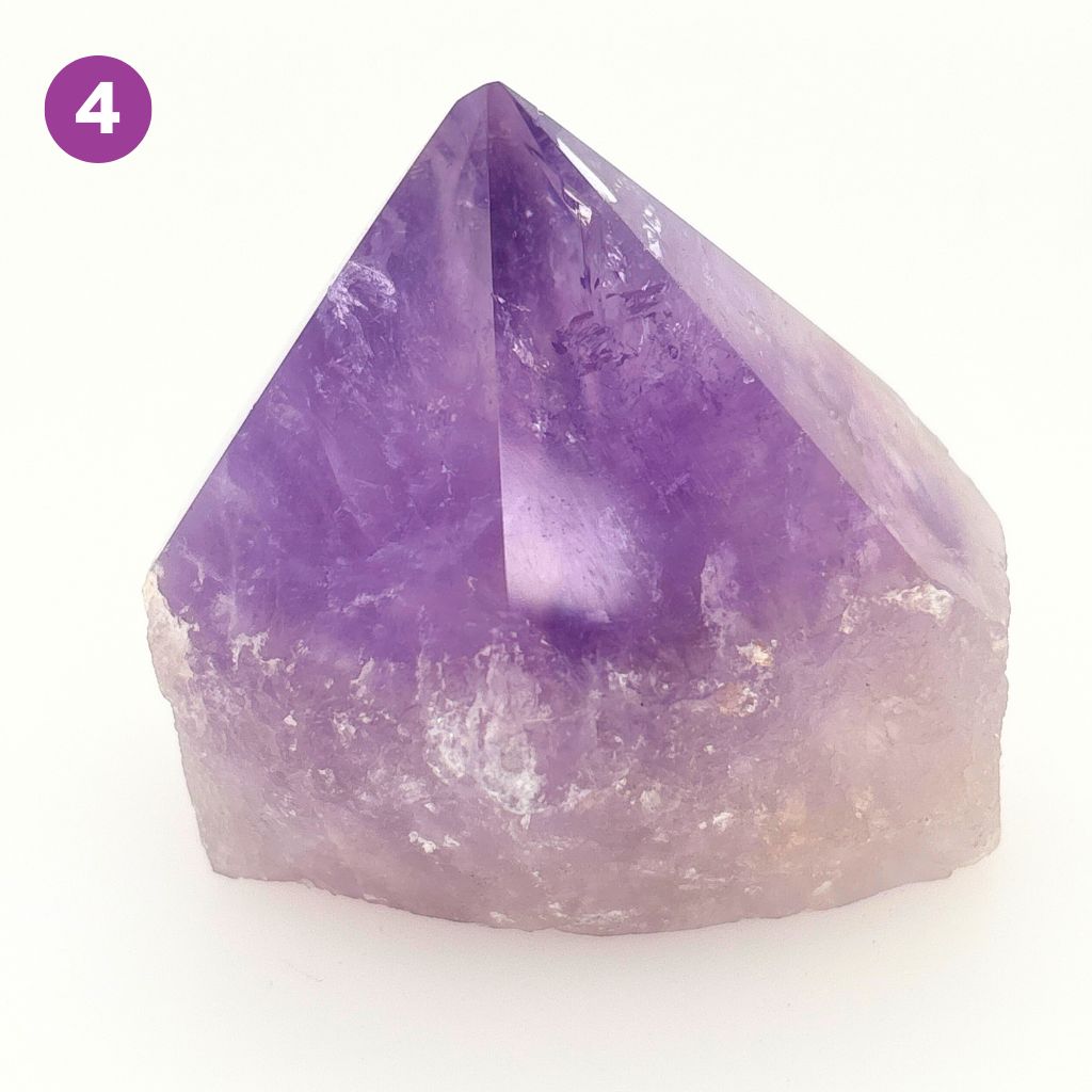 amethyst semi polished point