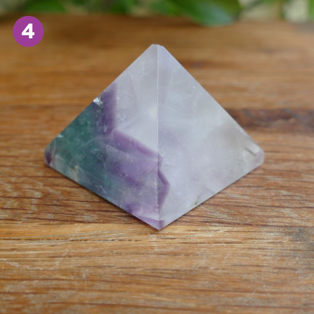 Fluorite Crystal Pyramid