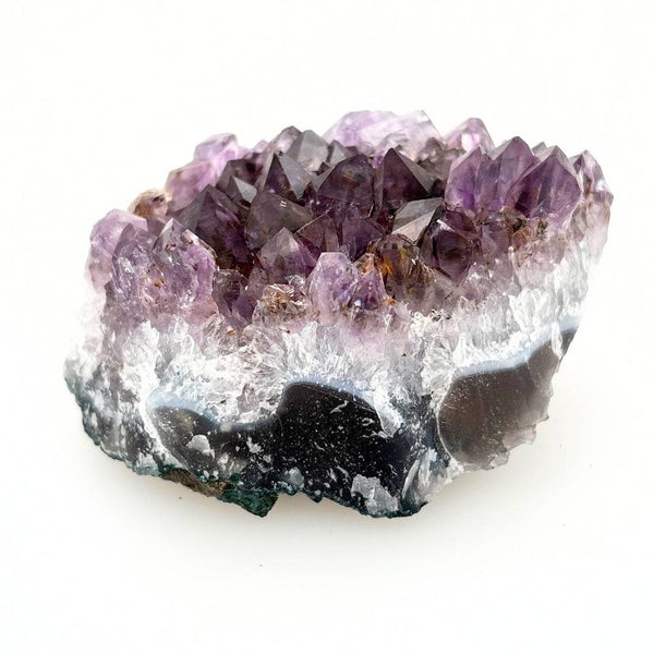 Amethyst Crystal Cluster from Brazil Natural Druzy Cluster Deep Purple