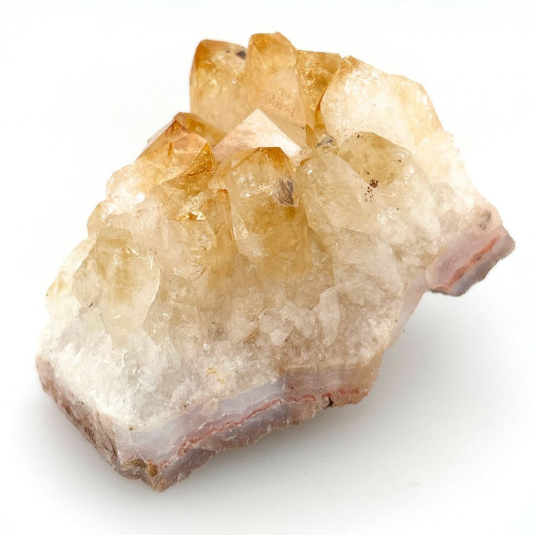 Citrine Crystal Cluster Raw Mineral Healing Stone for Wealth & Luck