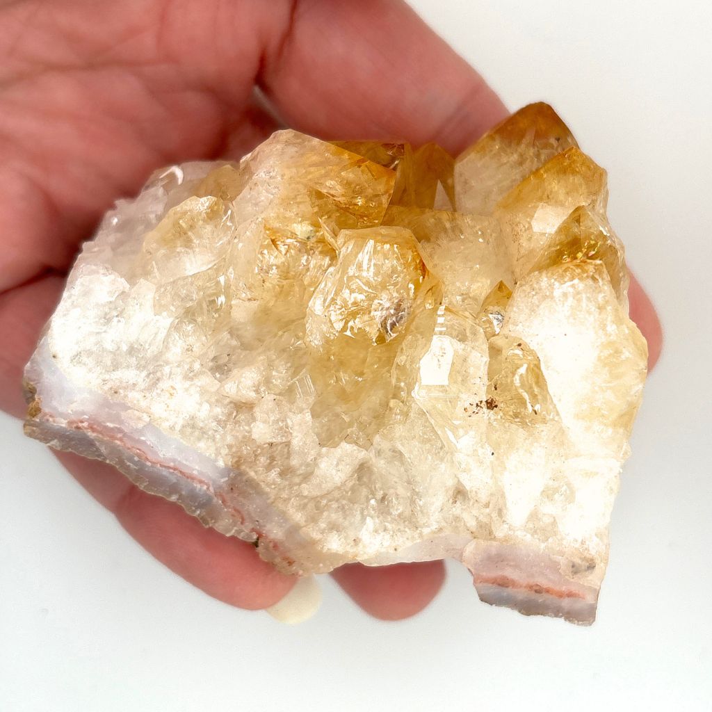 Citrine Crystal Cluster Raw Mineral Healing Stone for Wealth & Luck