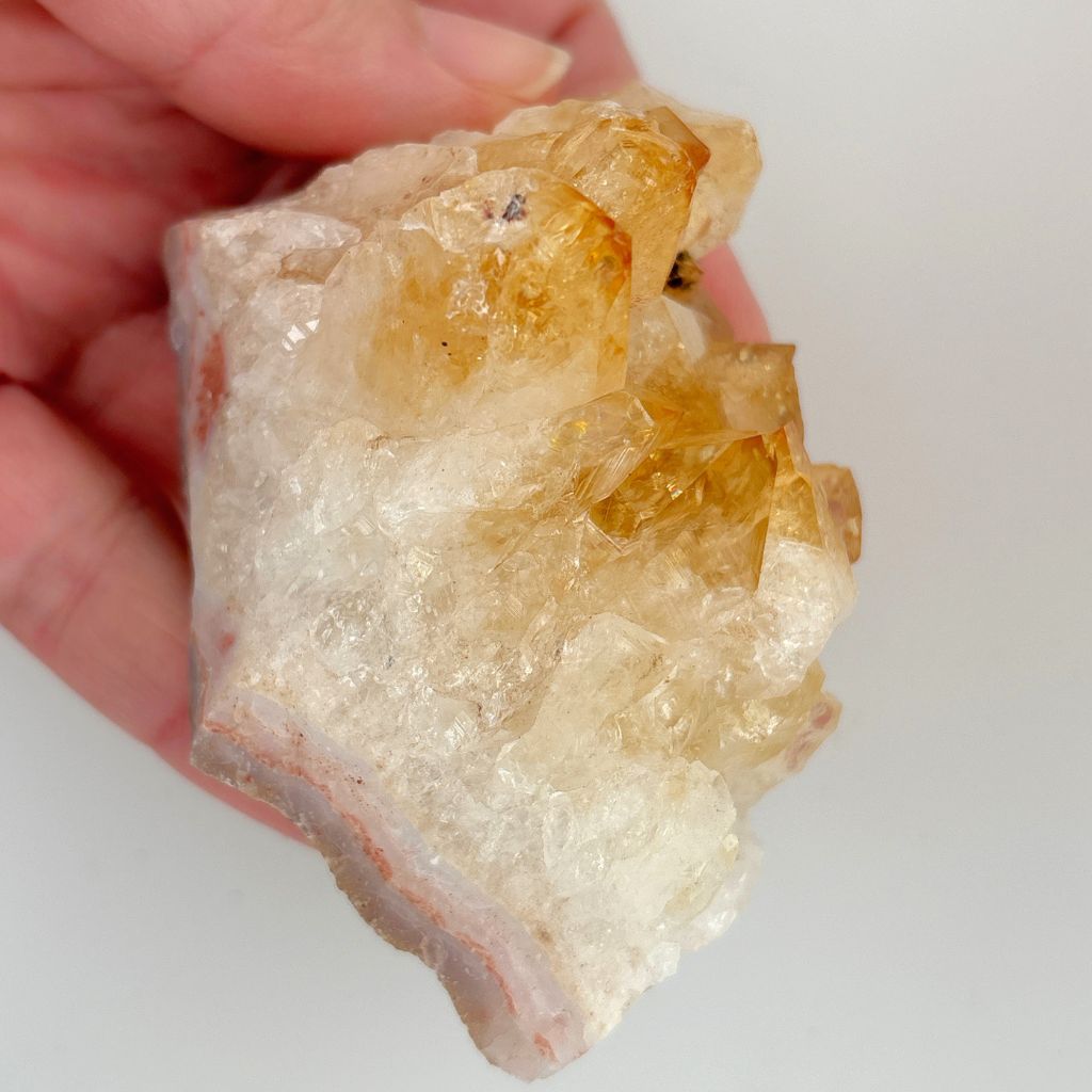 Citrine Crystal Cluster Raw Mineral Healing Stone for Wealth & Luck
