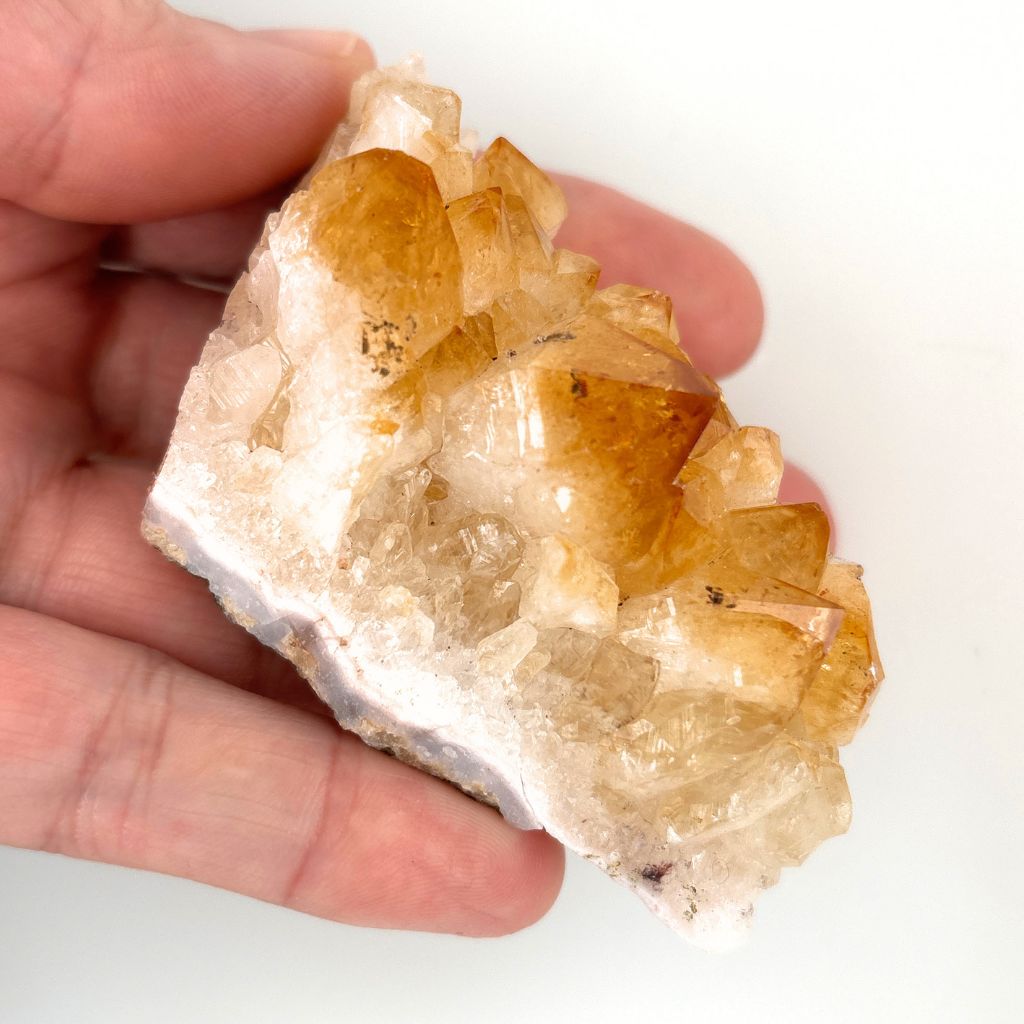 Citrine Crystal Cluster Raw Mineral Healing Stone for Wealth & Luck