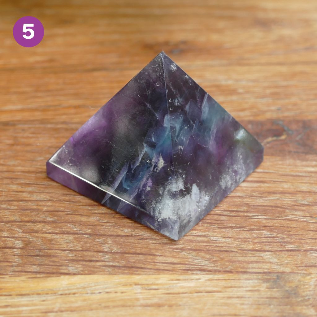 Fluorite Crystal Pyramid
