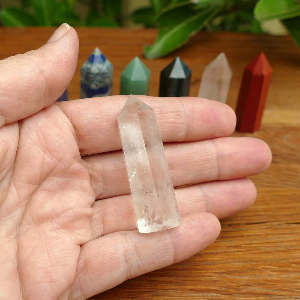 Crystal 7 Chakra Point Set – Healing Crystal Wand Kit