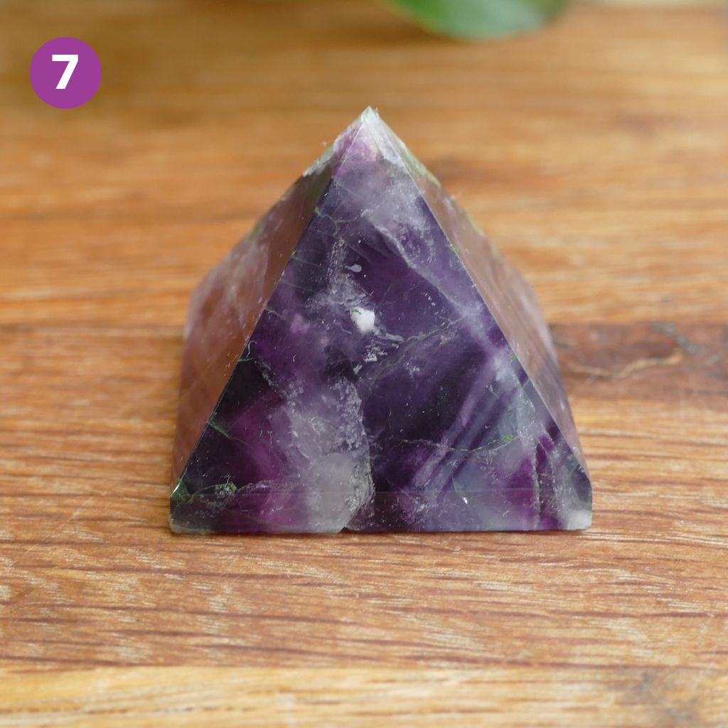 Fluorite Crystal Pyramid
