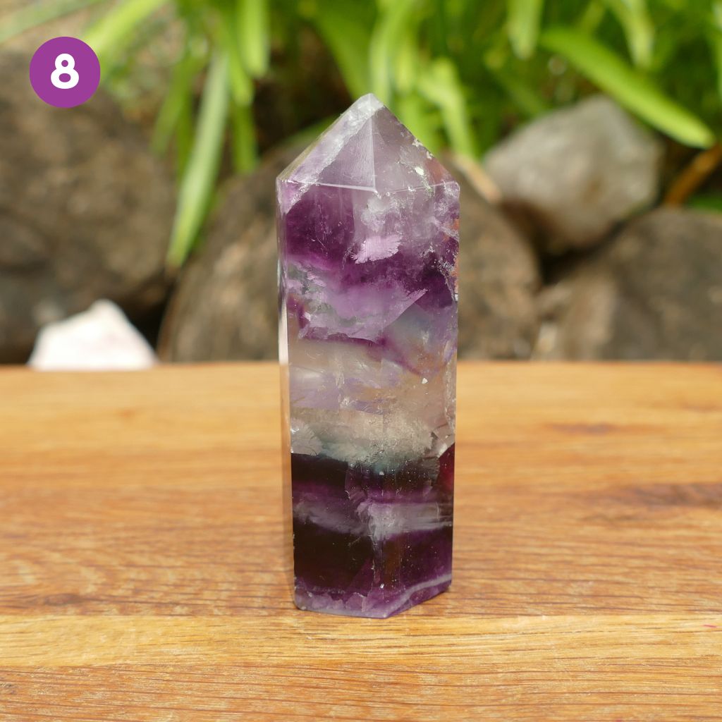 fluorite crystal point