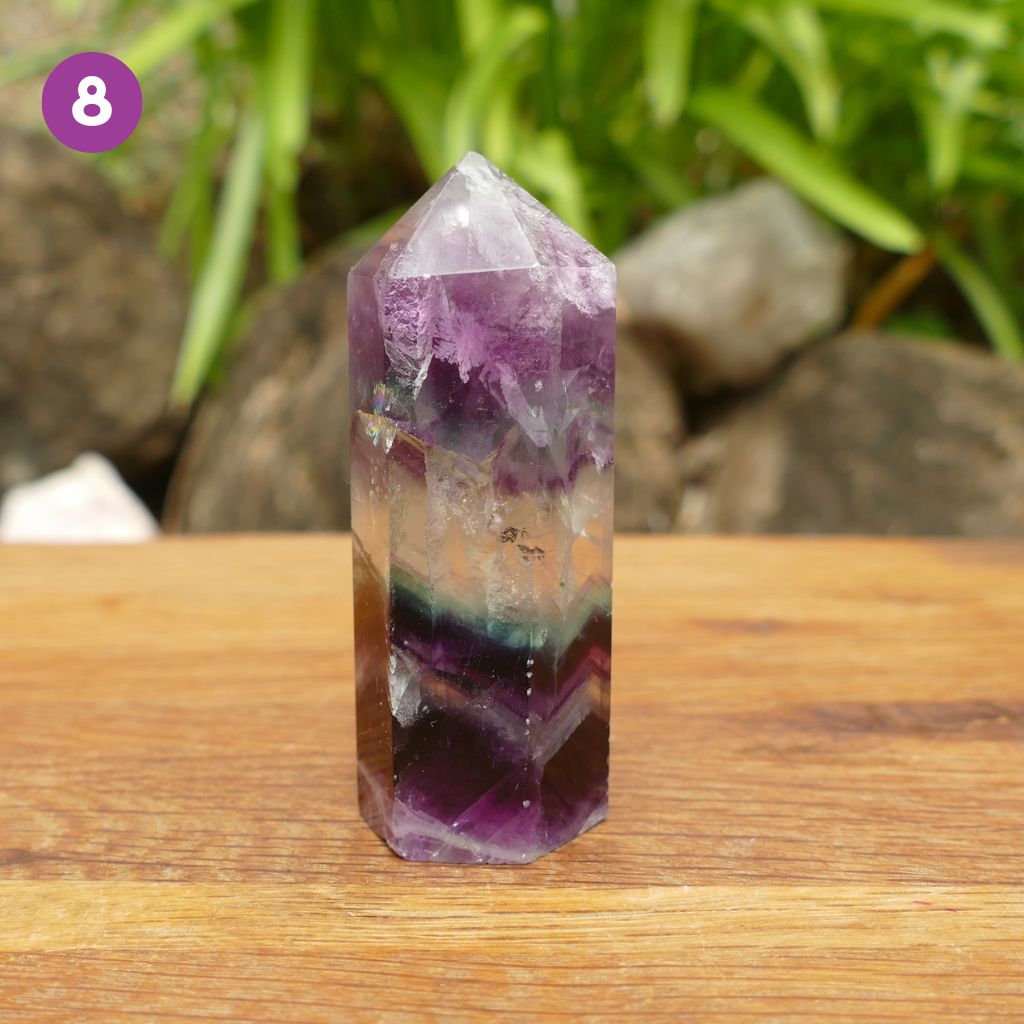fluorite crystal point