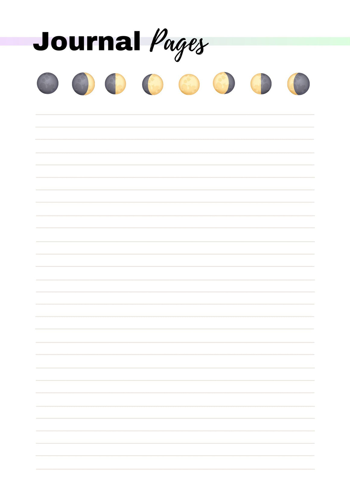 moon planner digital download