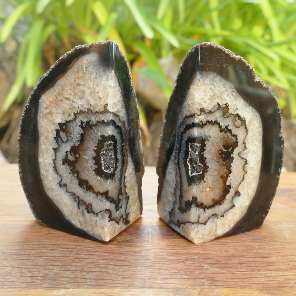 agate bookends