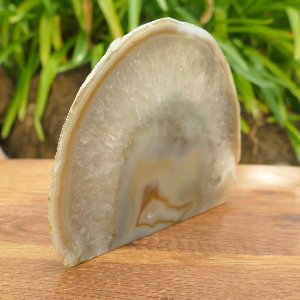 Natural Agate Slice Polished Display Crystal | Earth Inspired Gifts