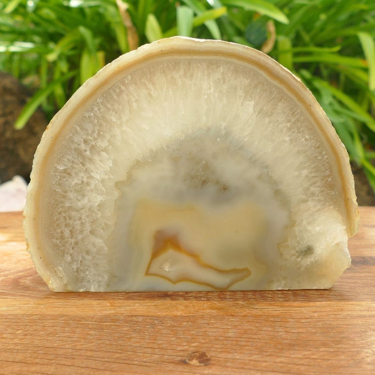 Natural Agate Slice Polished Display Crystal | Earth Inspired Gifts