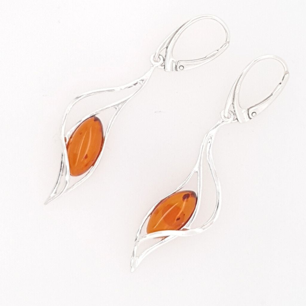 amber earrings