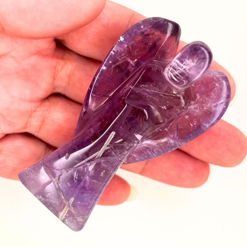 large amethyst angel