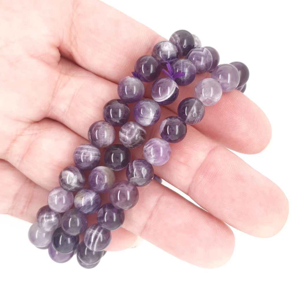 amethyst bead bracelet