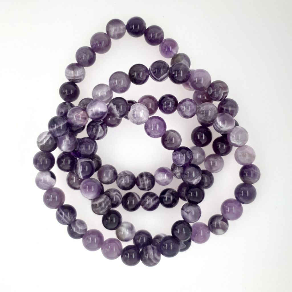 amethyst bead bracelet