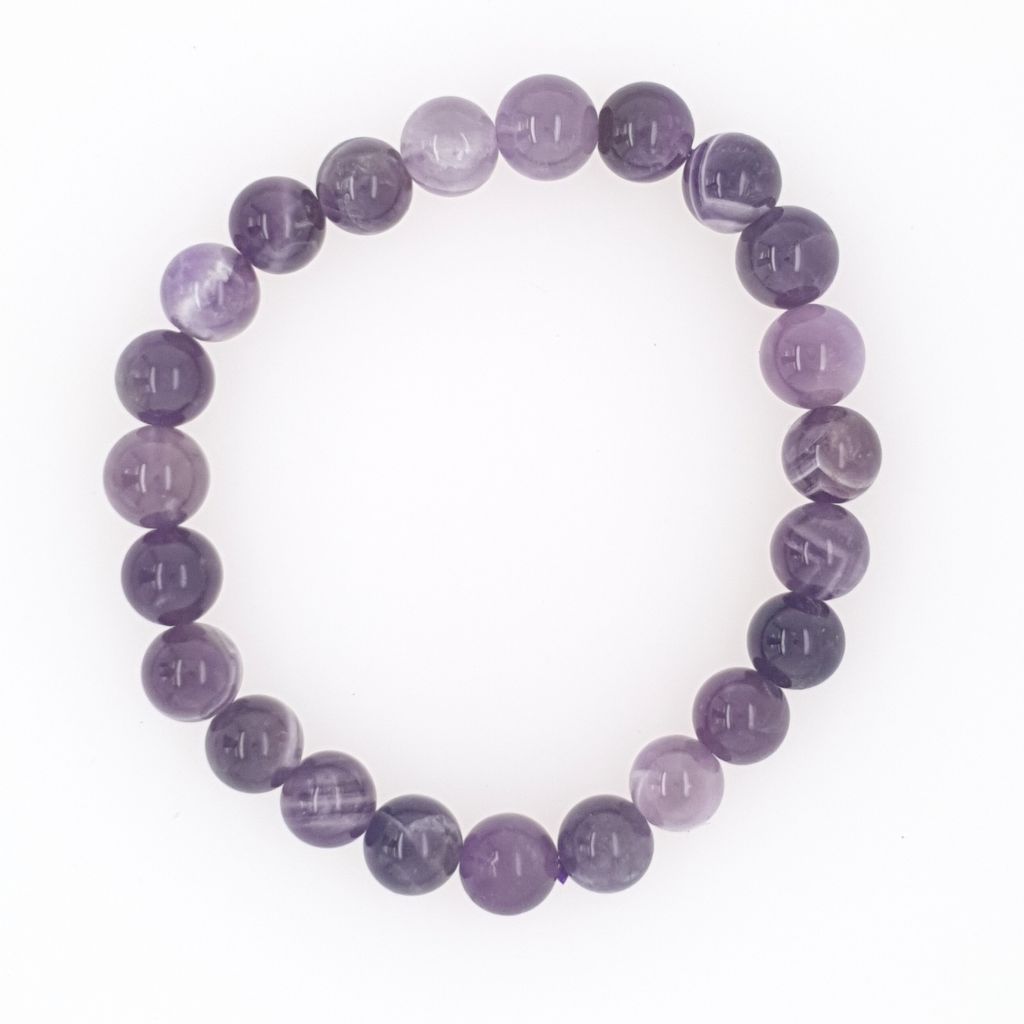 amethyst bead bracelet