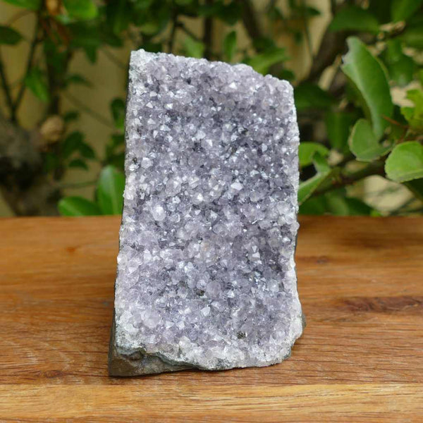 Amethyst Crystal Cluster with Cut Base from Uruguay