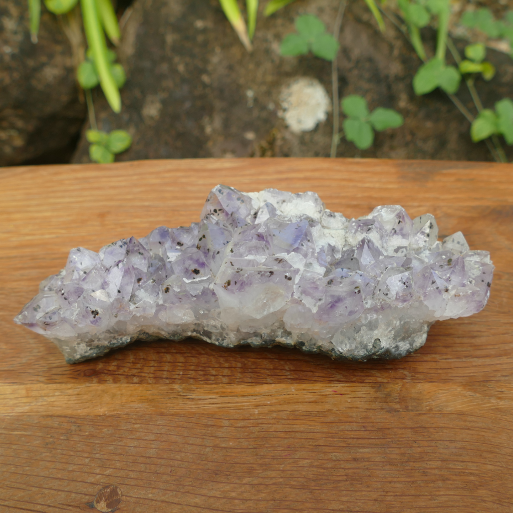 natural lavender amethyst crystal cluster