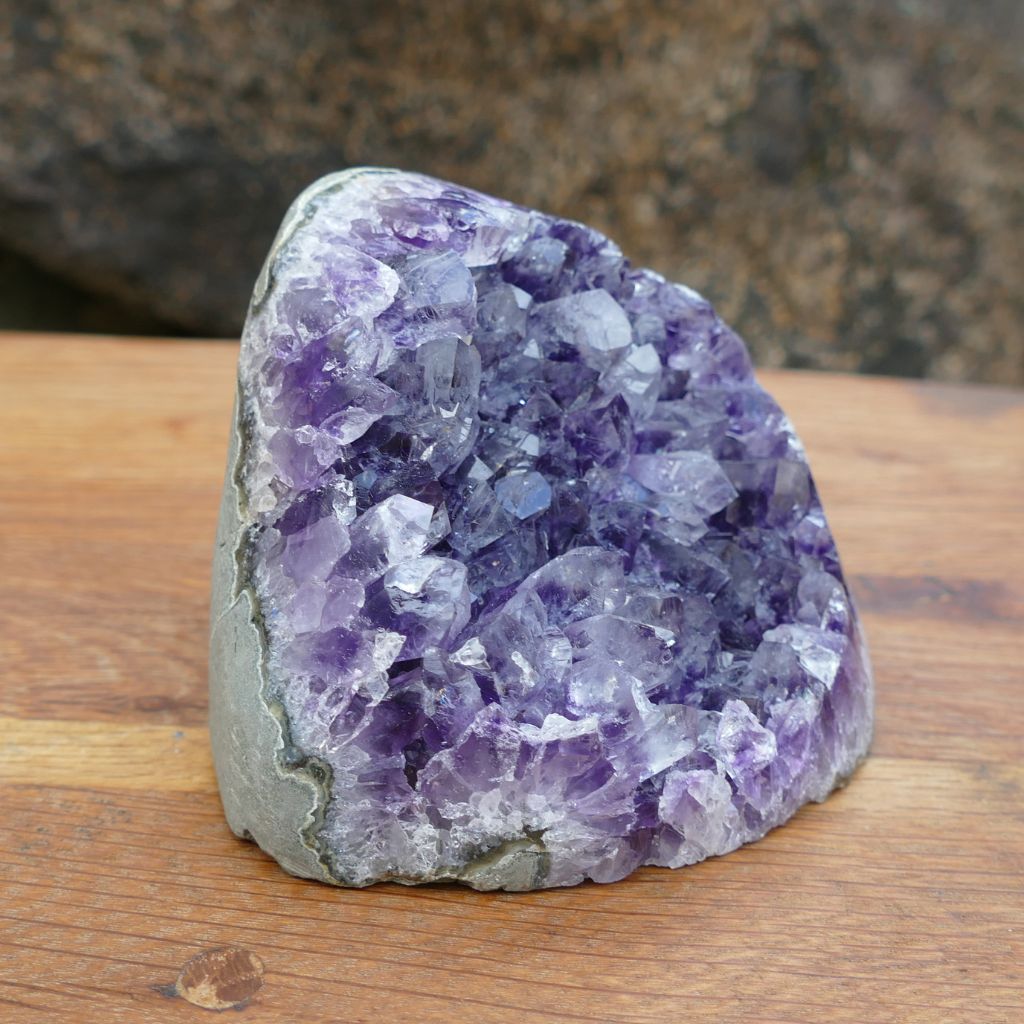 amethyst cluster cut base