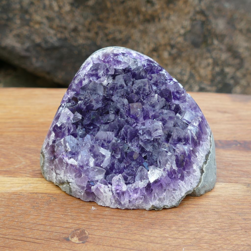 amethyst cluster cut base