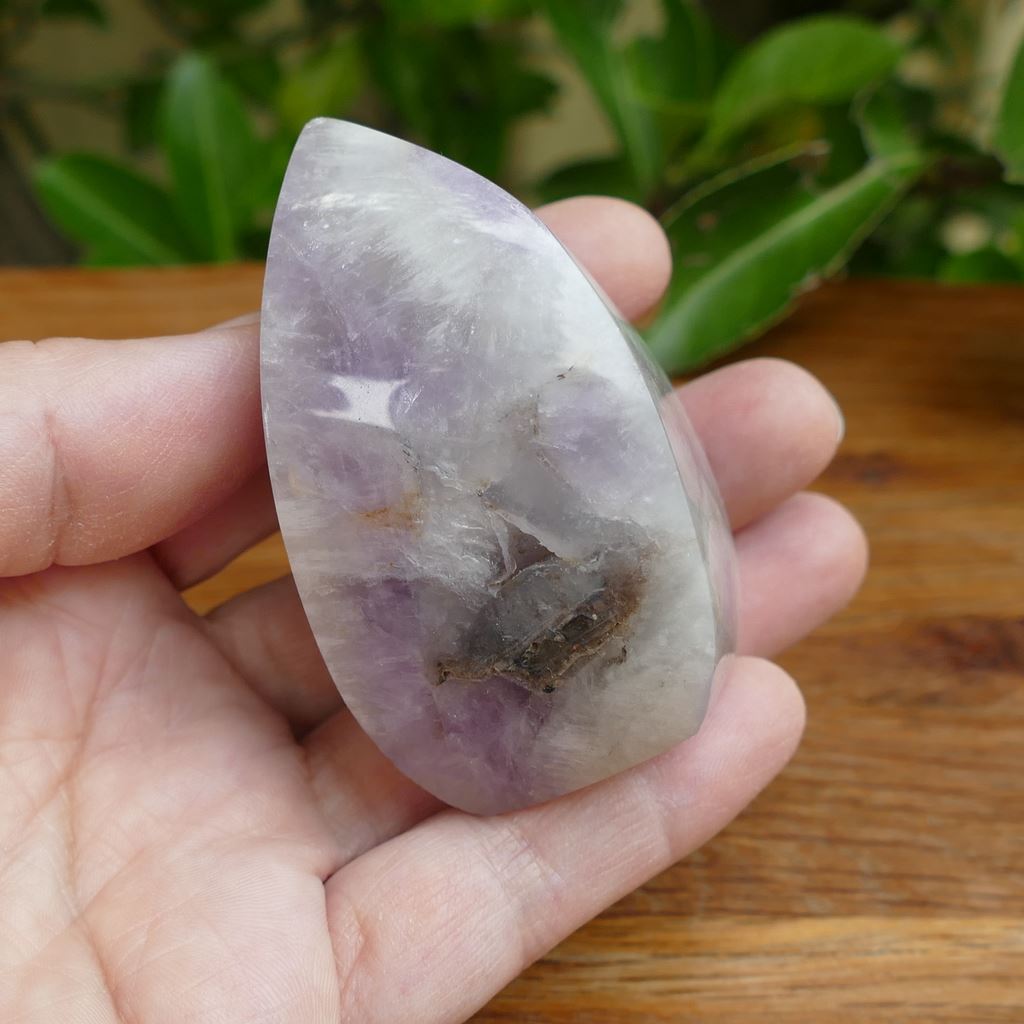 amethyst crystal flame