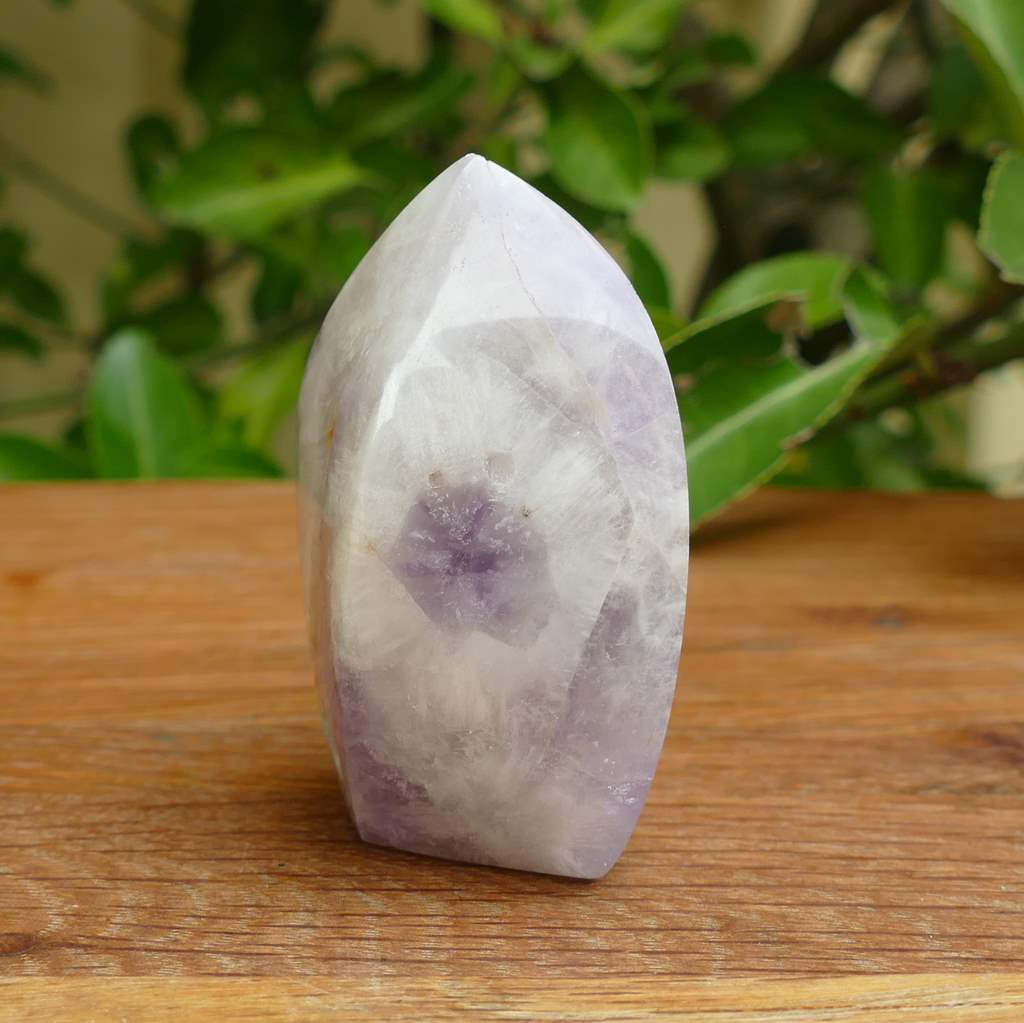 amethyst crystal flame