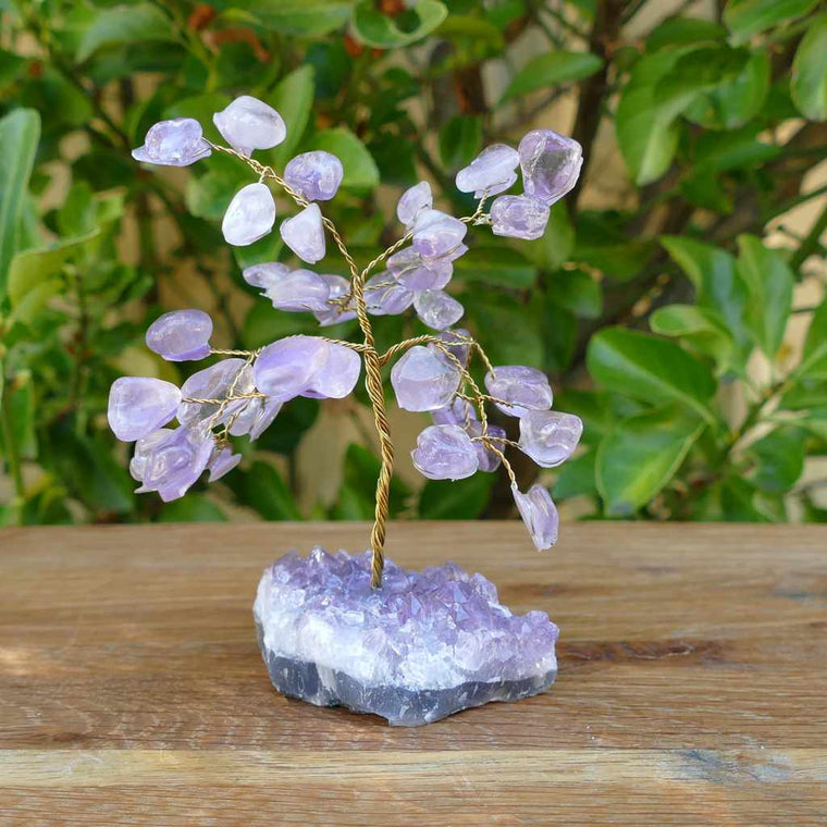 amethyst crystal gem tree